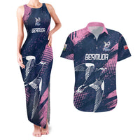 Custom Rugby Bermuda Couples Matching Tank Maxi Dress and Hawaiian Shirt Our Team Go Champions - Wonder Print Shop