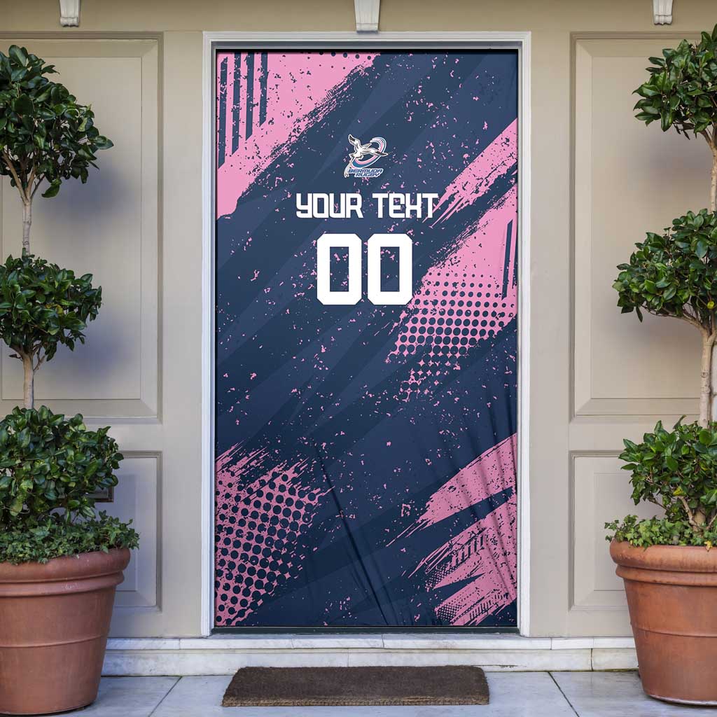Custom Rugby Bermuda Door Cover Our Team Go Champions - Wonder Print Shop