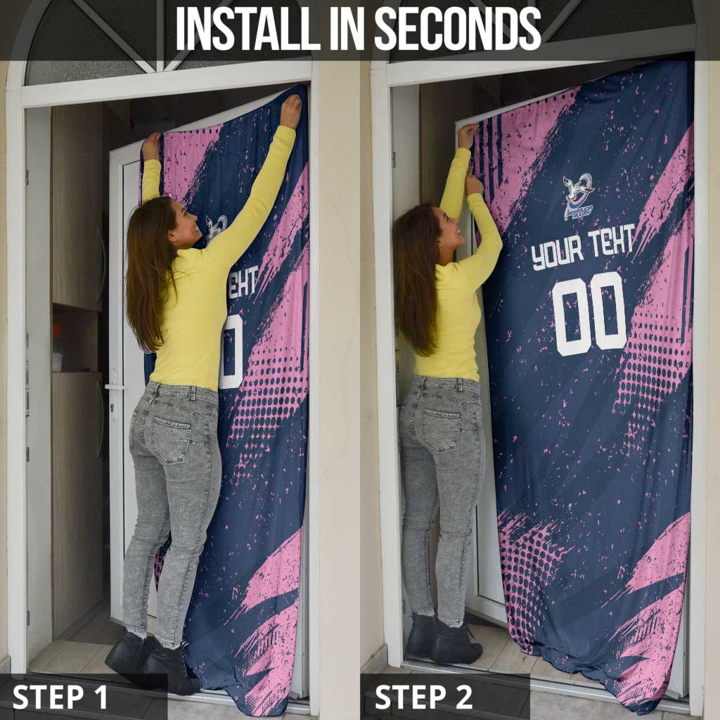 Custom Rugby Bermuda Door Cover Our Team Go Champions - Wonder Print Shop