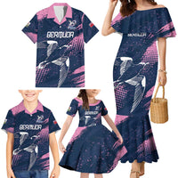 Custom Rugby Bermuda Family Matching Mermaid Dress and Hawaiian Shirt Our Team Go Champions - Wonder Print Shop