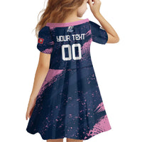 Custom Rugby Bermuda Family Matching Off The Shoulder Long Sleeve Dress and Hawaiian Shirt Our Team Go Champions - Wonder Print Shop