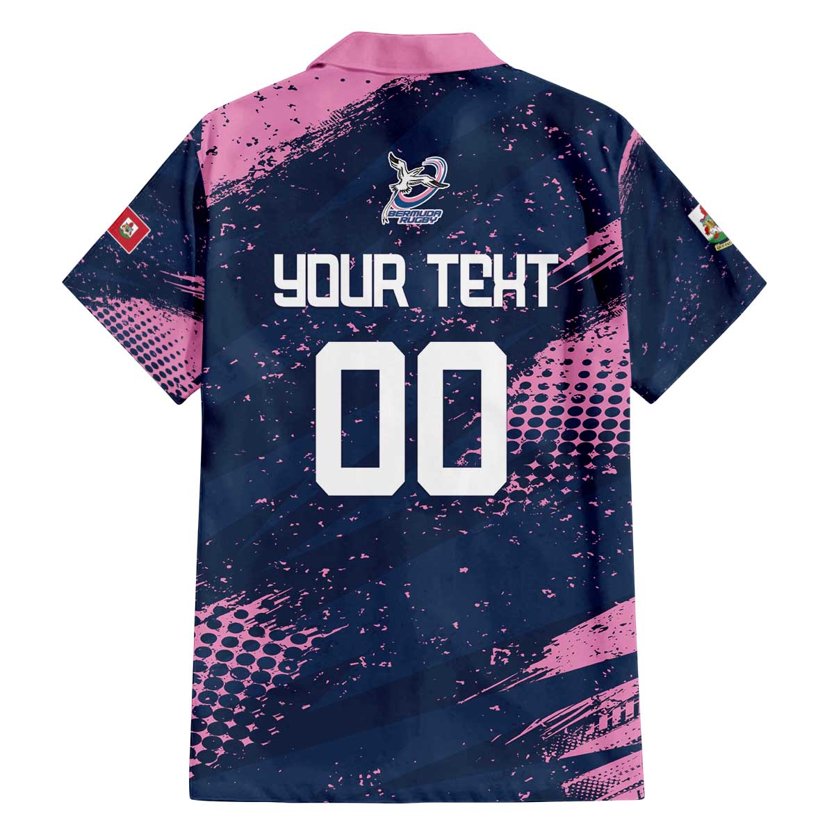 Custom Rugby Bermuda Family Matching Off The Shoulder Long Sleeve Dress and Hawaiian Shirt Our Team Go Champions - Wonder Print Shop