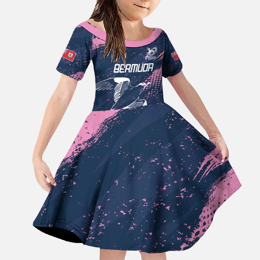 Custom Rugby Bermuda Family Matching Off Shoulder Maxi Dress and Hawaiian Shirt Our Team Go Champions - Wonder Print Shop