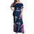 Custom Rugby Bermuda Family Matching Off Shoulder Maxi Dress and Hawaiian Shirt Our Team Go Champions - Wonder Print Shop
