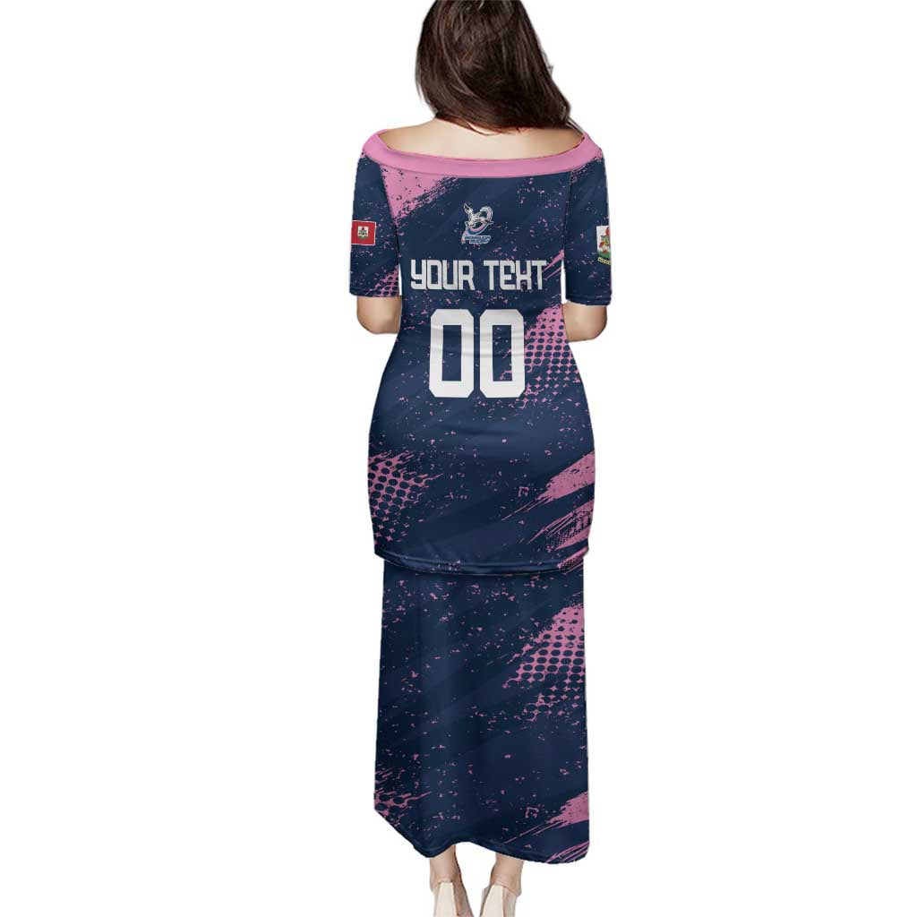 Custom Rugby Bermuda Family Matching Puletasi and Hawaiian Shirt Our Team Go Champions - Wonder Print Shop