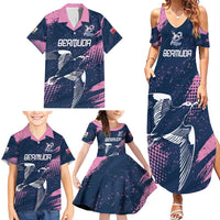 Custom Rugby Bermuda Family Matching Summer Maxi Dress and Hawaiian Shirt Our Team Go Champions - Wonder Print Shop