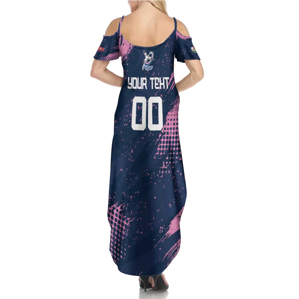 Custom Rugby Bermuda Family Matching Summer Maxi Dress and Hawaiian Shirt Our Team Go Champions - Wonder Print Shop