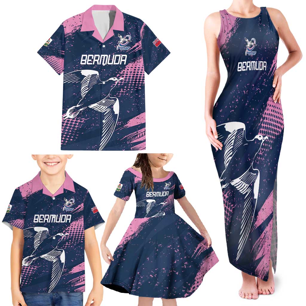 Custom Rugby Bermuda Family Matching Tank Maxi Dress and Hawaiian Shirt Our Team Go Champions - Wonder Print Shop