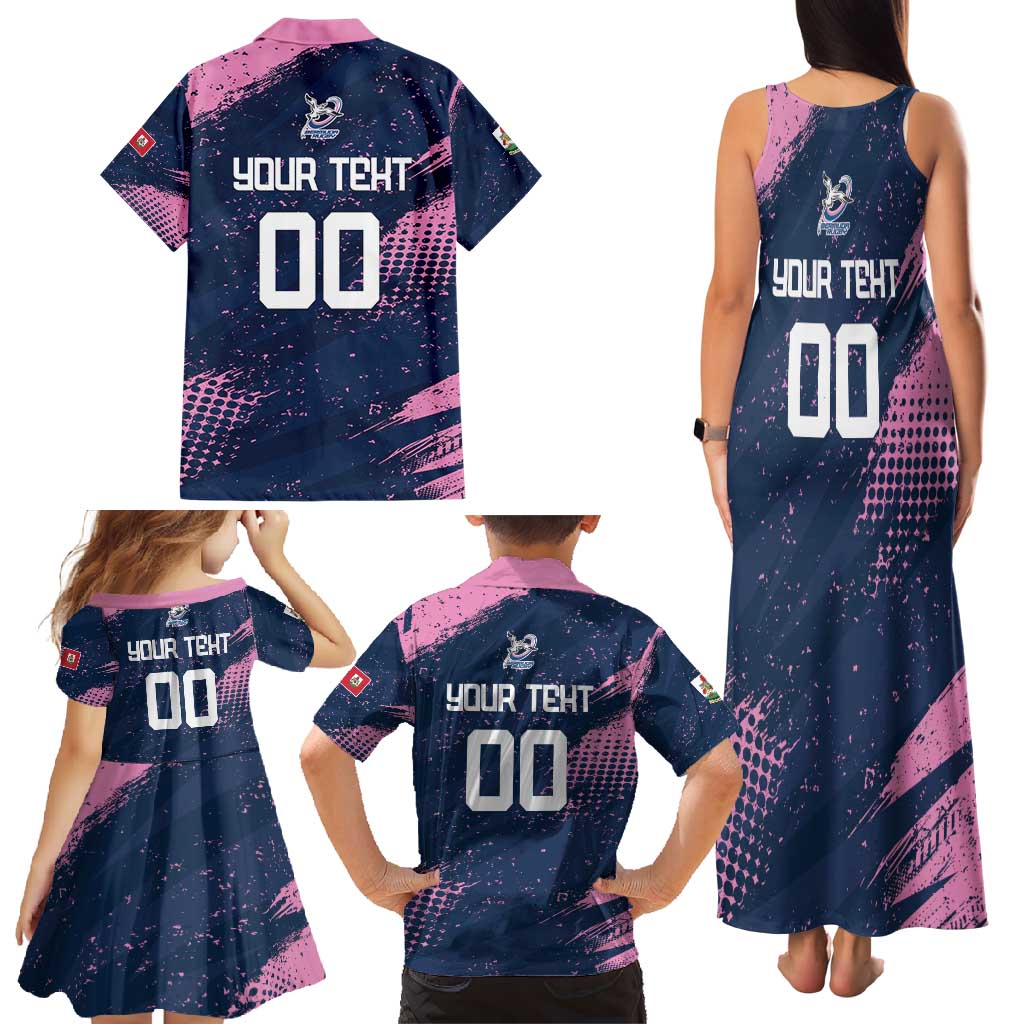 Custom Rugby Bermuda Family Matching Tank Maxi Dress and Hawaiian Shirt Our Team Go Champions - Wonder Print Shop