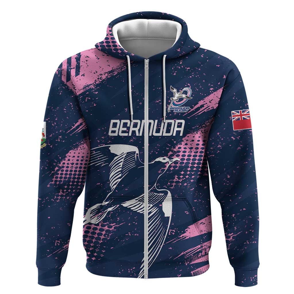 Custom Rugby Bermuda Hoodie Our Team Go Champions - Wonder Print Shop