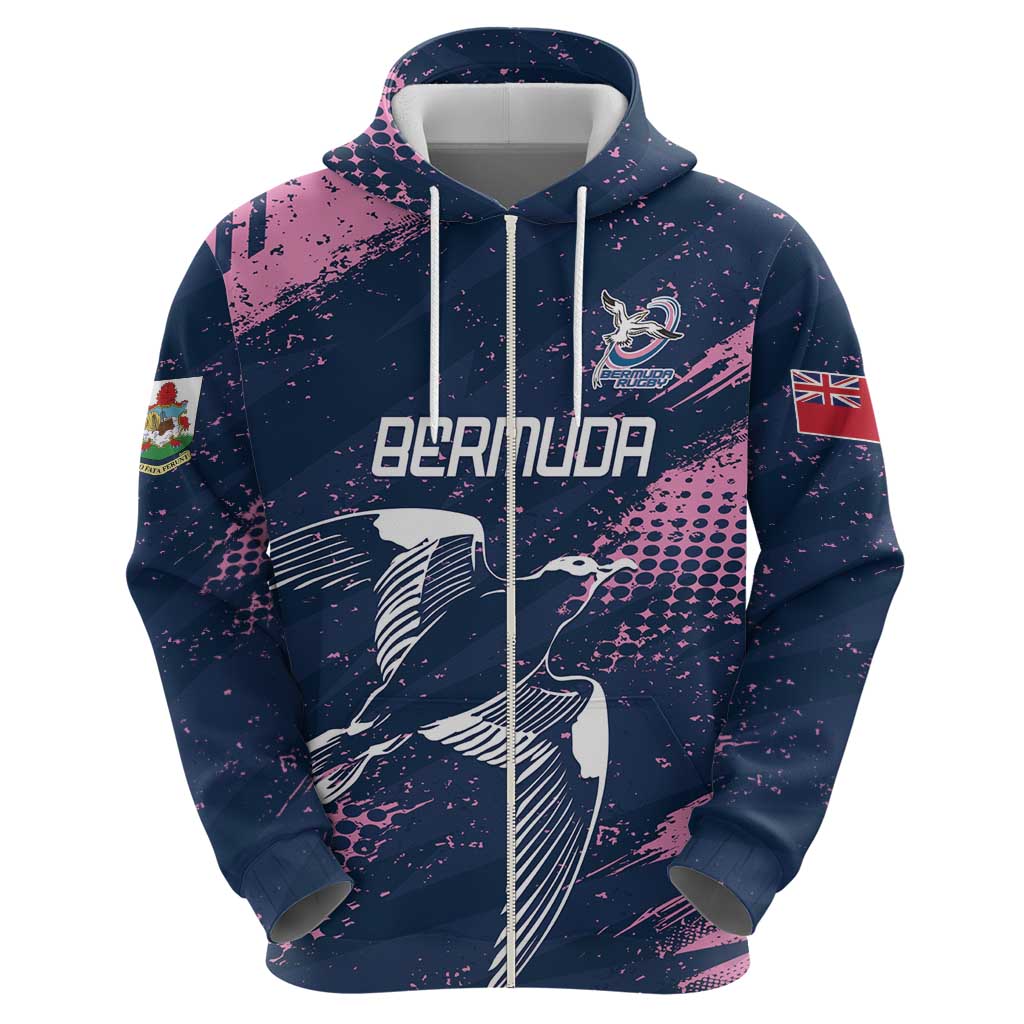 Custom Rugby Bermuda Hoodie Our Team Go Champions - Wonder Print Shop