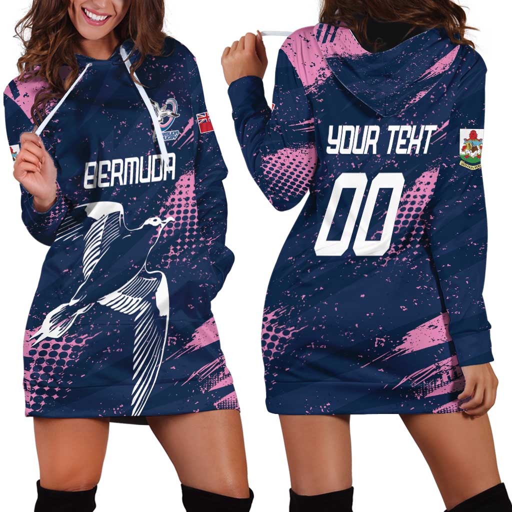 Custom Rugby Bermuda Hoodie Dress Our Team Go Champions - Wonder Print Shop