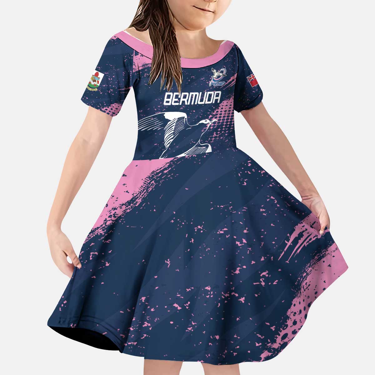 Custom Rugby Bermuda Kid Short Sleeve Dress Our Team Go Champions - Wonder Print Shop