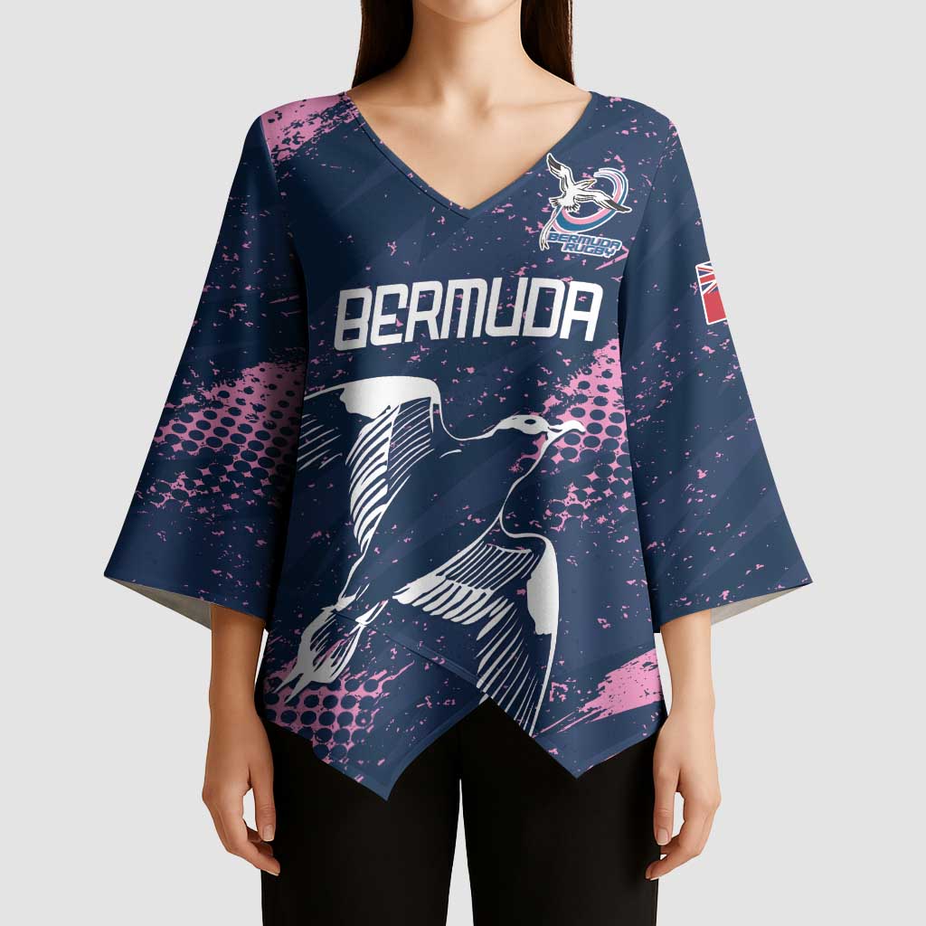 Custom Rugby Bermuda Kimono Sleeve Blouse Our Team Go Champions - Wonder Print Shop
