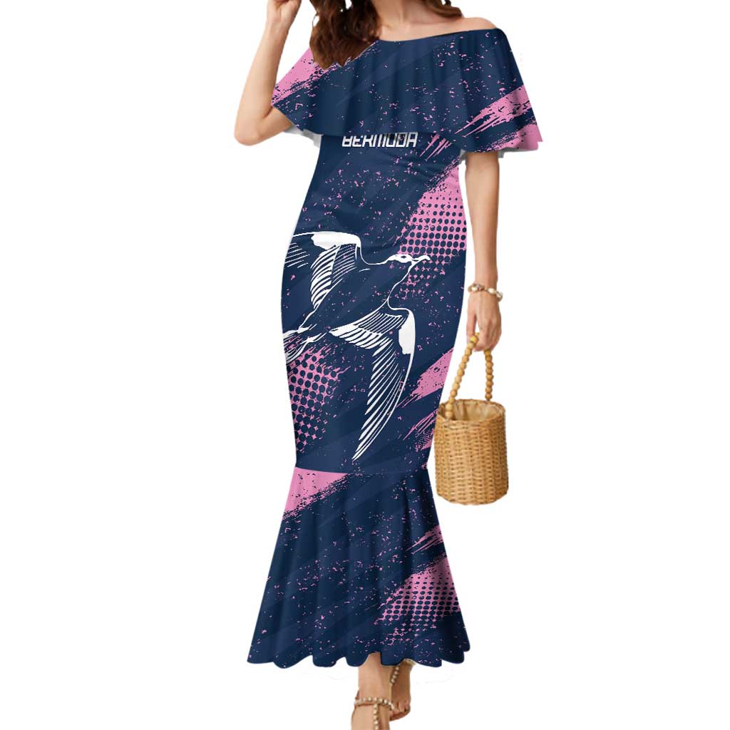 Custom Rugby Bermuda Mermaid Dress Our Team Go Champions - Wonder Print Shop
