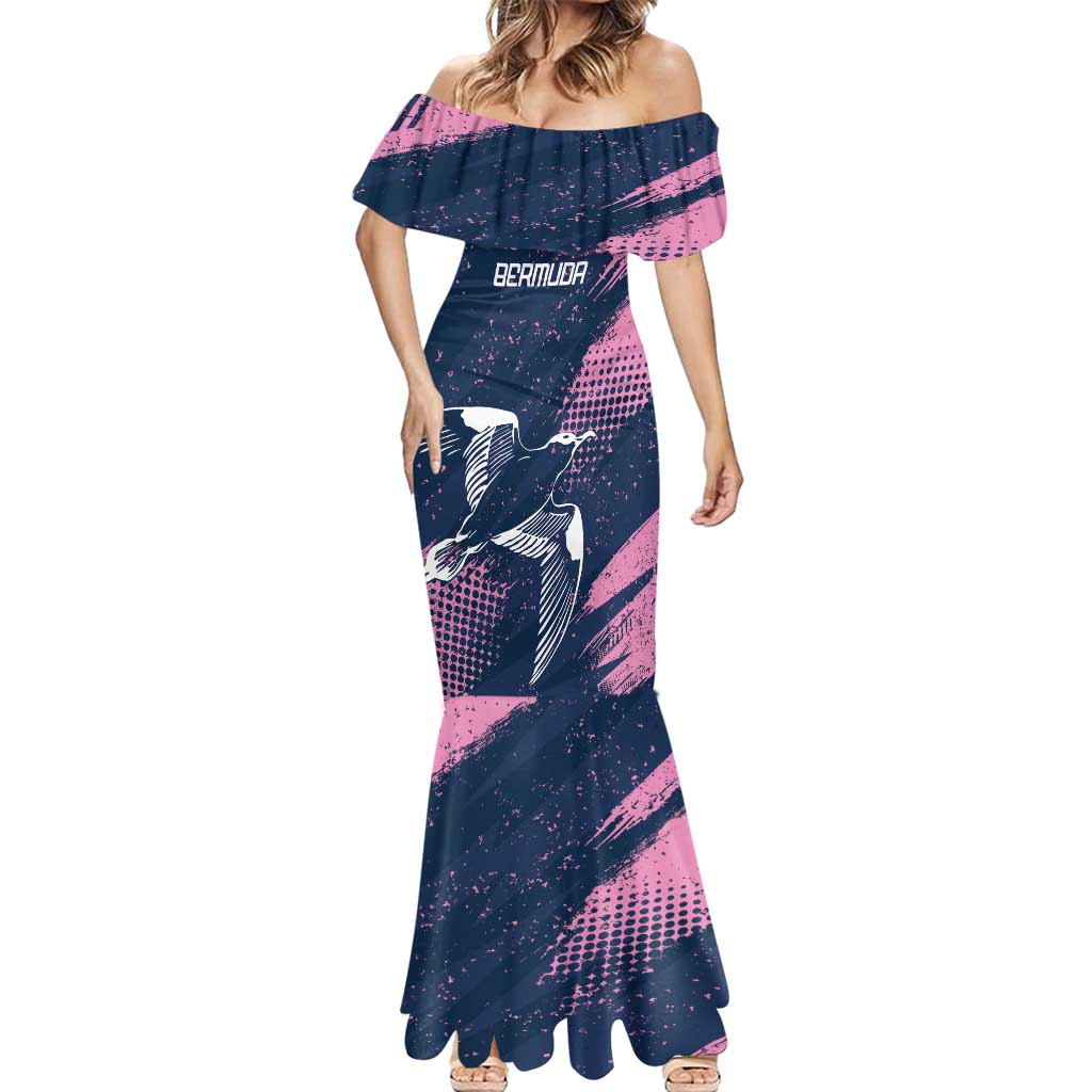 Custom Rugby Bermuda Mermaid Dress Our Team Go Champions - Wonder Print Shop