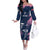 Custom Rugby Bermuda Off The Shoulder Long Sleeve Dress Our Team Go Champions - Wonder Print Shop