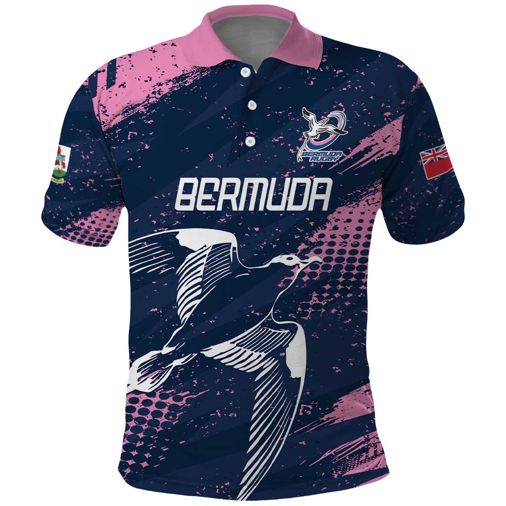 Custom Rugby Bermuda Polo Shirt Our Team Go Champions - Wonder Print Shop