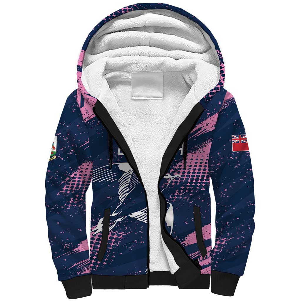Custom Rugby Bermuda Sherpa Hoodie Our Team Go Champions - Wonder Print Shop