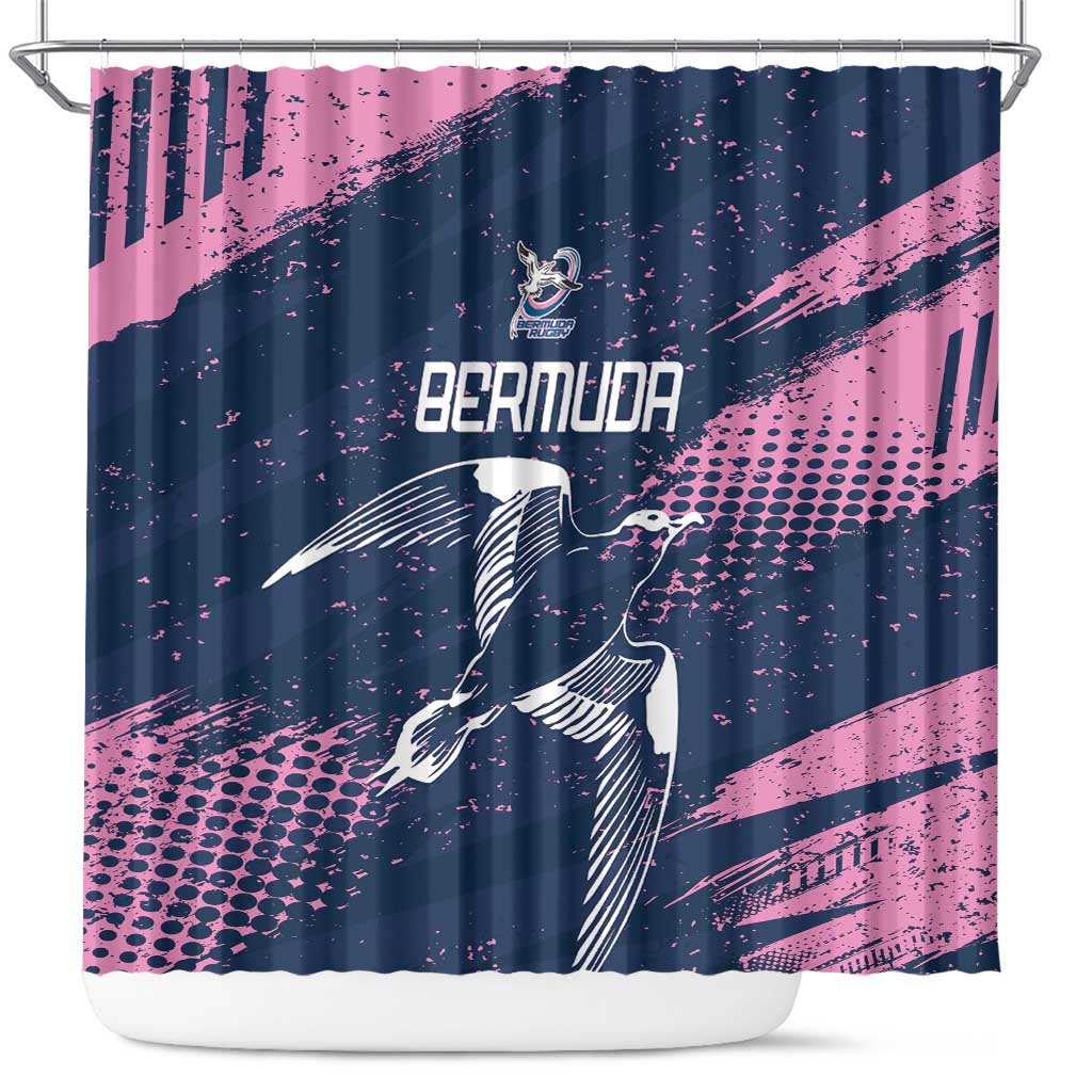 Rugby Bermuda Shower Curtain Our Team Go Champions - Wonder Print Shop