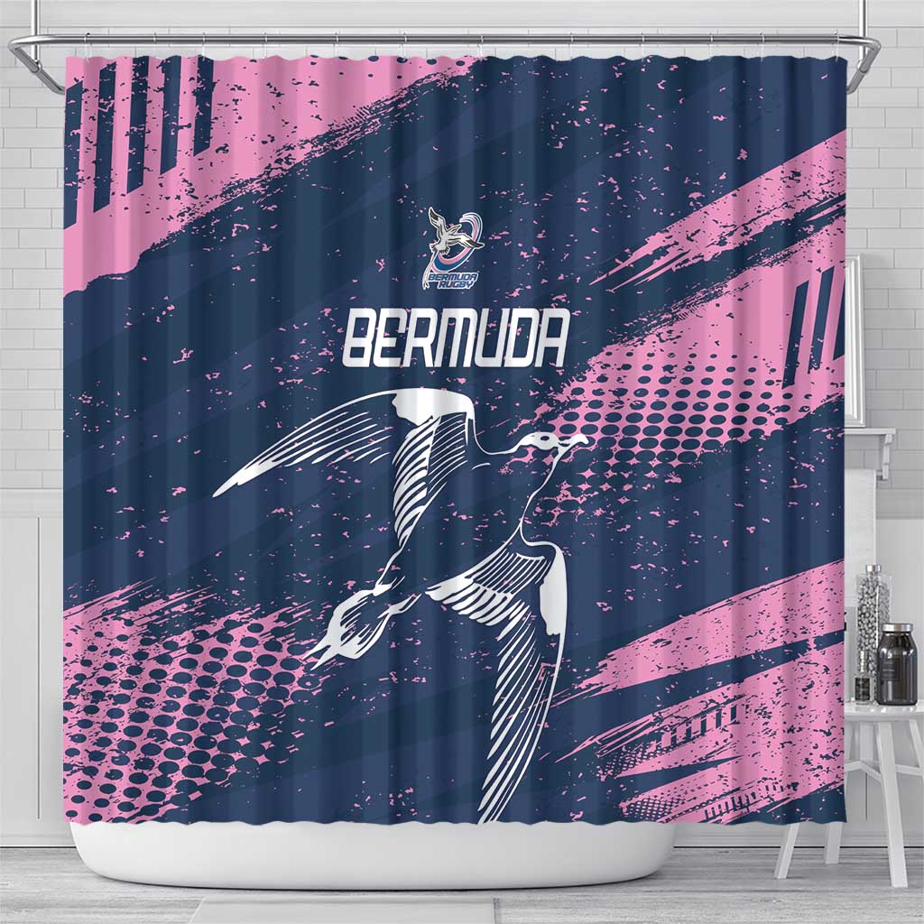 Rugby Bermuda Shower Curtain Our Team Go Champions - Wonder Print Shop