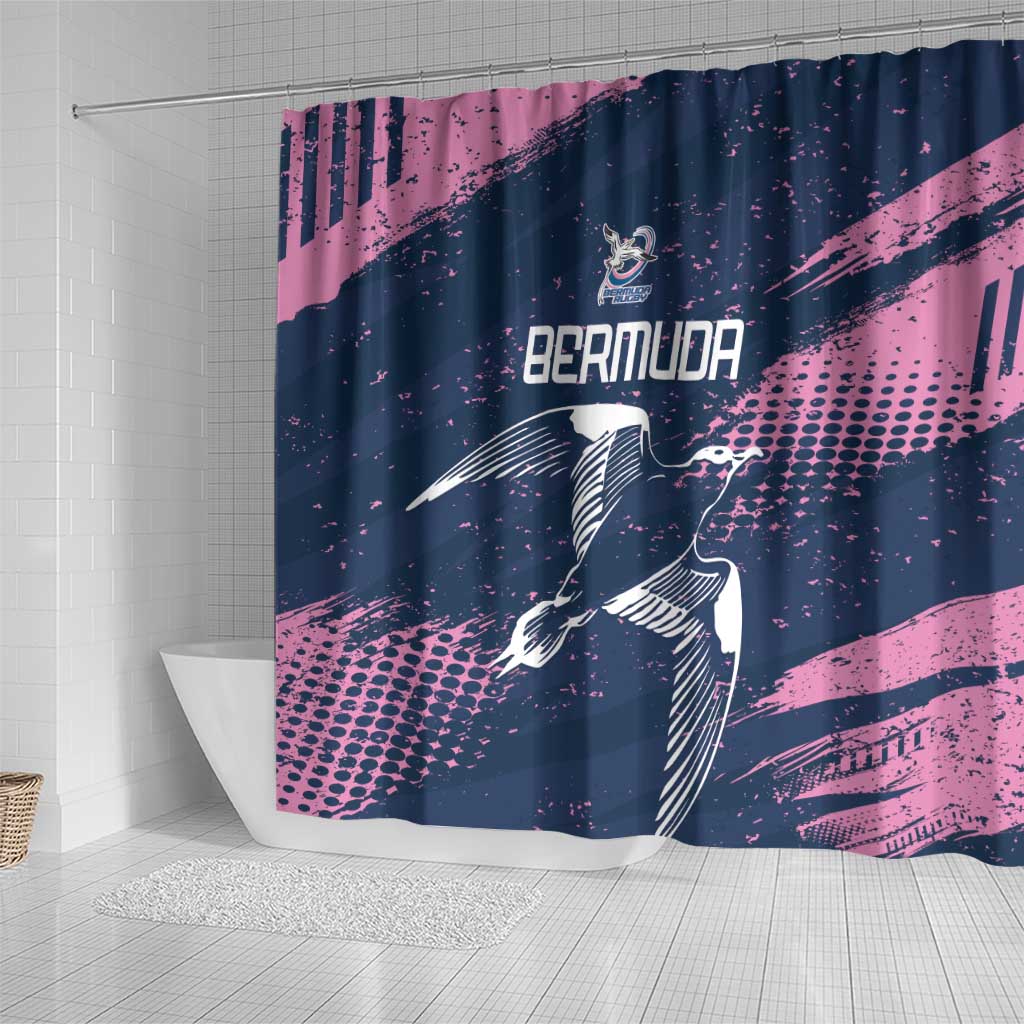 Rugby Bermuda Shower Curtain Our Team Go Champions - Wonder Print Shop
