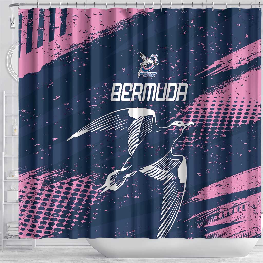 Rugby Bermuda Shower Curtain Our Team Go Champions - Wonder Print Shop