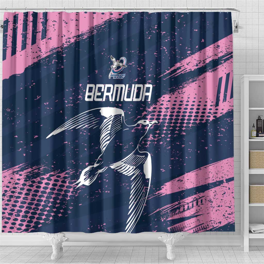 Rugby Bermuda Shower Curtain Our Team Go Champions - Wonder Print Shop