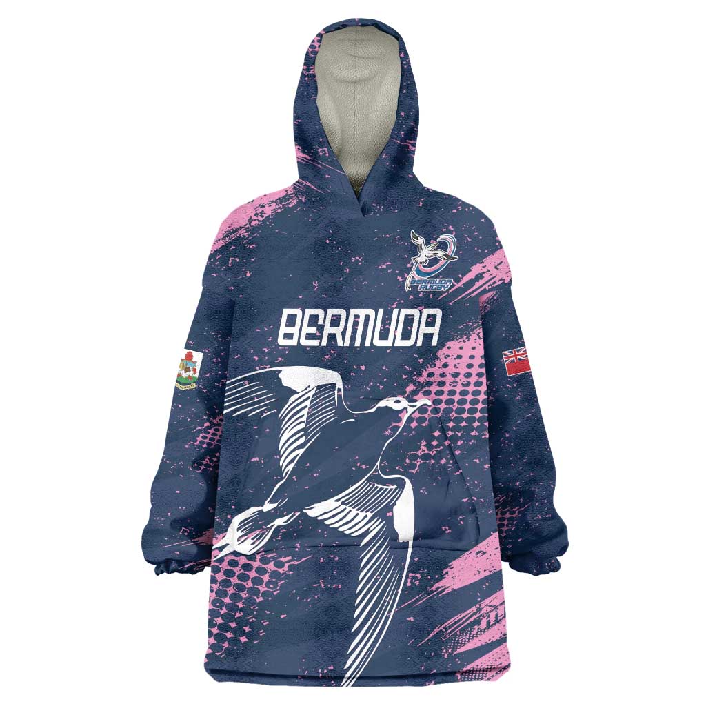 Custom Rugby Bermuda Wearable Blanket Hoodie Our Team Go Champions - Wonder Print Shop