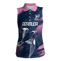 Custom Rugby Bermuda Women Sleeveless Polo Shirt Our Team Go Champions - Wonder Print Shop