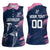 Custom Rugby Bermuda Women Sleeveless Polo Shirt Our Team Go Champions - Wonder Print Shop