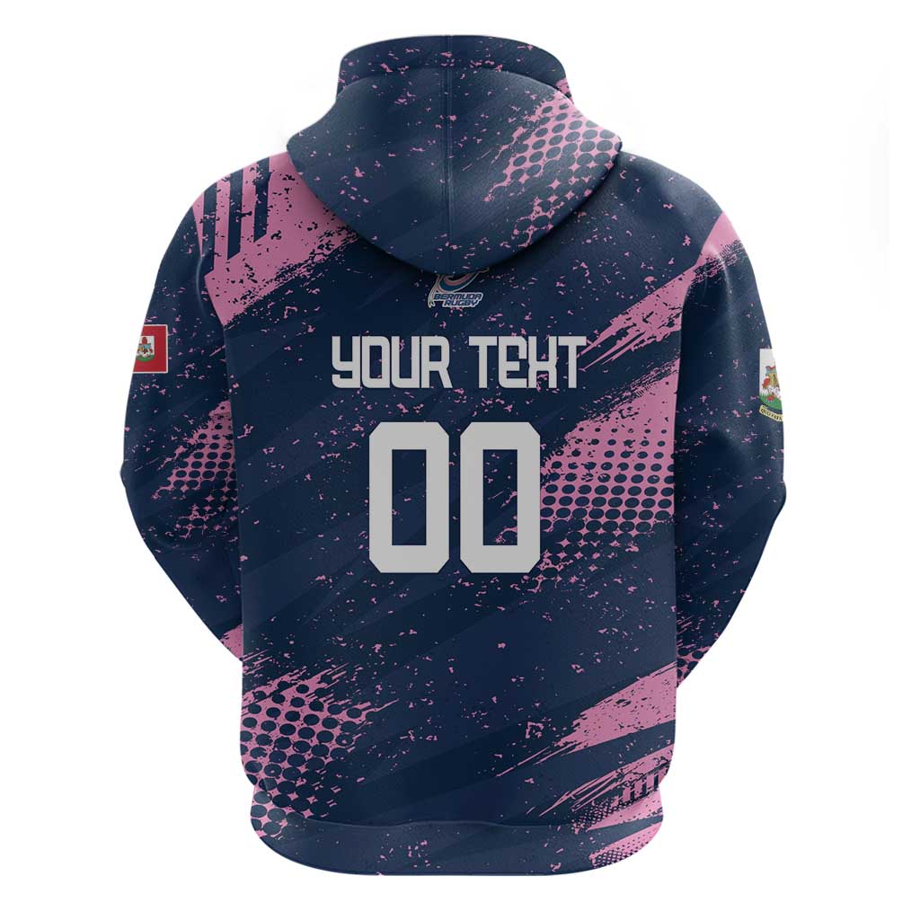 Custom Rugby Bermuda Zip Hoodie Our Team Go Champions - Wonder Print Shop