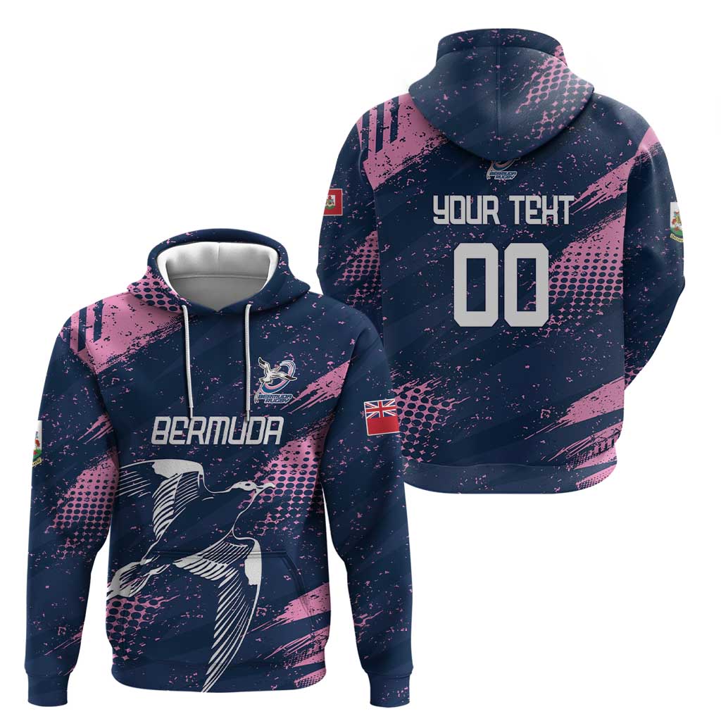 Custom Rugby Bermuda Zip Hoodie Our Team Go Champions - Wonder Print Shop