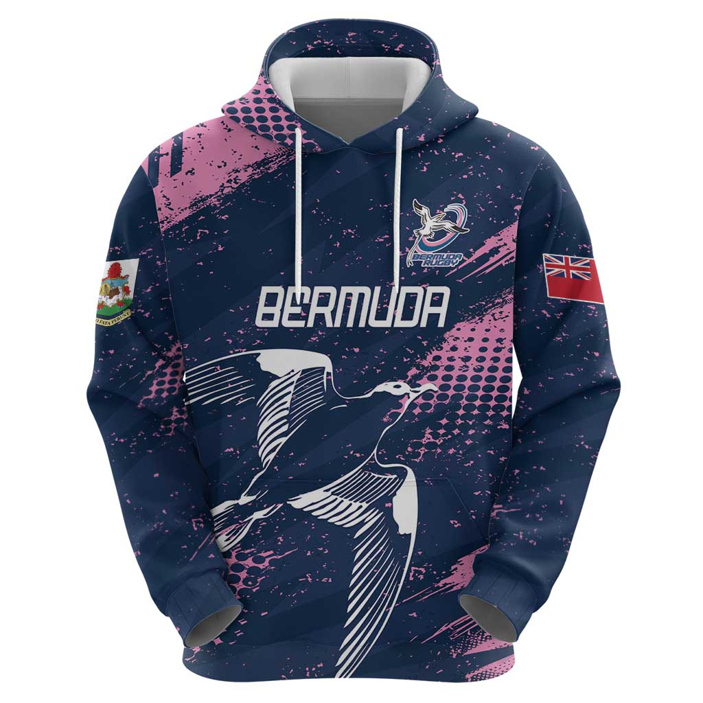 Custom Rugby Bermuda Zip Hoodie Our Team Go Champions - Wonder Print Shop