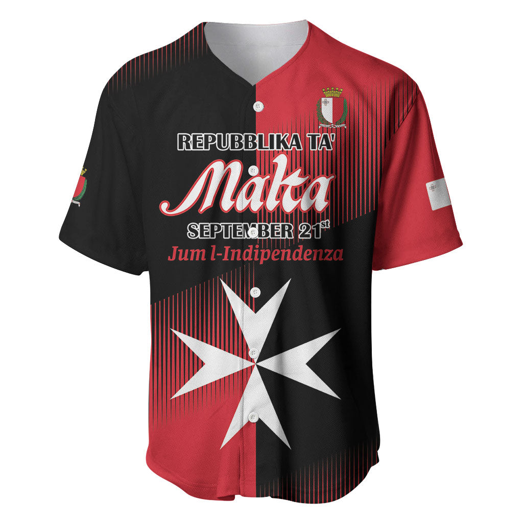 Personalised Malta Jum l-Indipendenza Baseball Jersey September 21st
