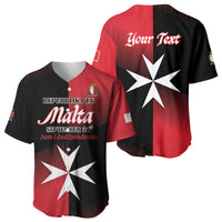 Personalised Malta Jum l-Indipendenza Baseball Jersey September 21st