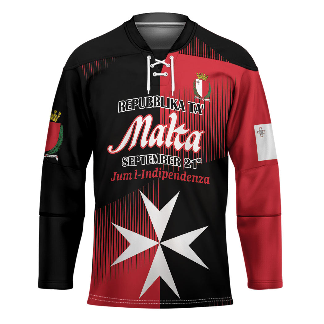 Personalised Malta Jum l-Indipendenza Hockey Jersey September 21st