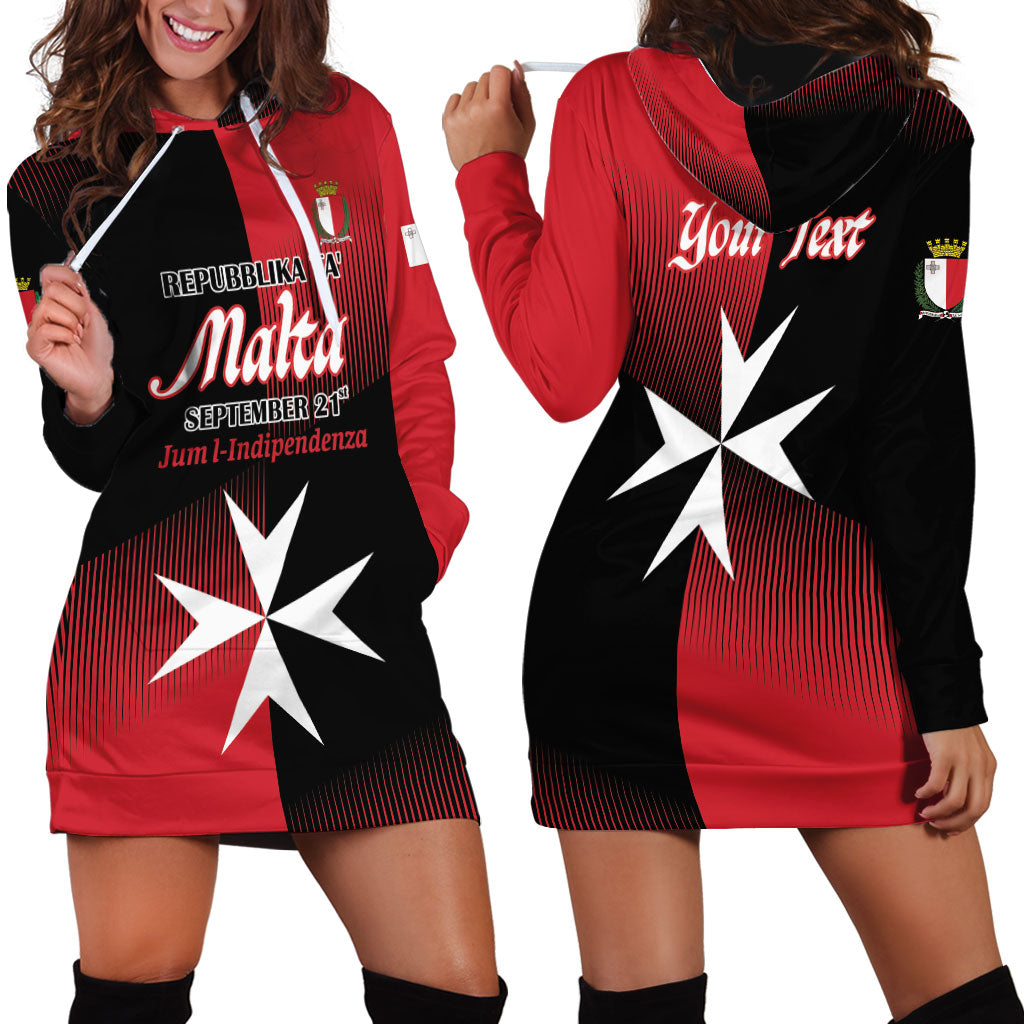 Personalised Malta Jum l-Indipendenza Hoodie Dress September 21st