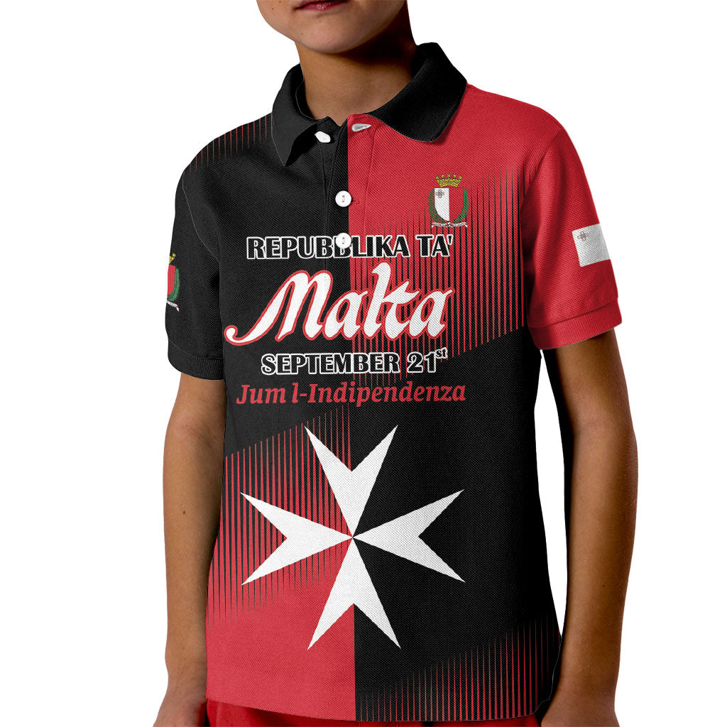 Personalised Malta Jum l-Indipendenza Kid Polo Shirt September 21st