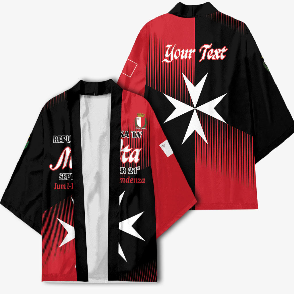 Personalised Malta Jum l-Indipendenza Kimono September 21st