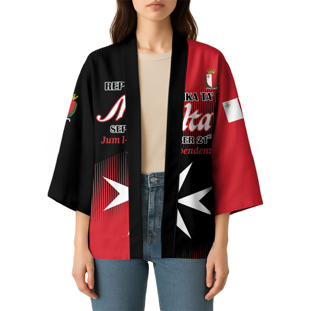 Personalised Malta Jum l-Indipendenza Kimono September 21st