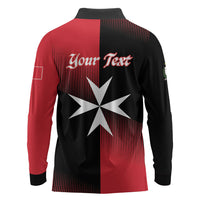 Personalised Malta Jum l-Indipendenza Long Sleeve Polo Shirt September 21st