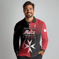 Personalised Malta Jum l-Indipendenza Long Sleeve Polo Shirt September 21st