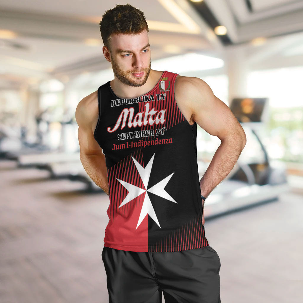 Personalised Malta Jum l-Indipendenza Men Tank Top September 21st