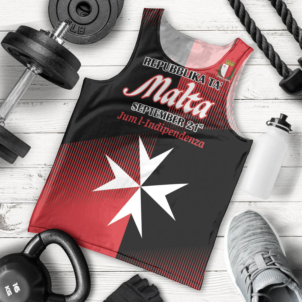 Personalised Malta Jum l-Indipendenza Men Tank Top September 21st