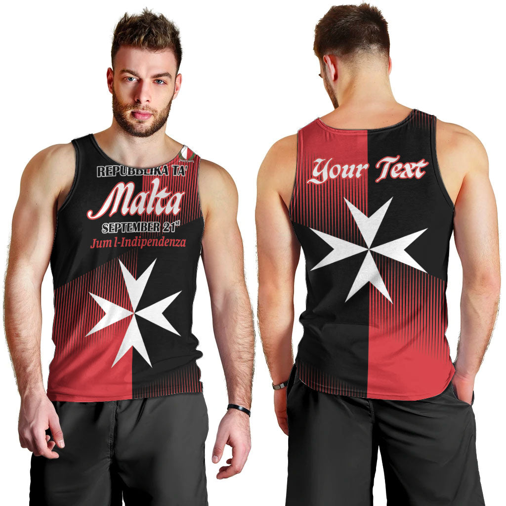 Personalised Malta Jum l-Indipendenza Men Tank Top September 21st