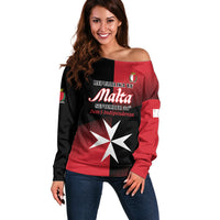 Personalised Malta Jum l-Indipendenza Off Shoulder Sweater September 21st