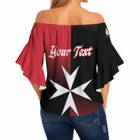 Personalised Malta Jum l-Indipendenza Off Shoulder Wrap Waist Top September 21st