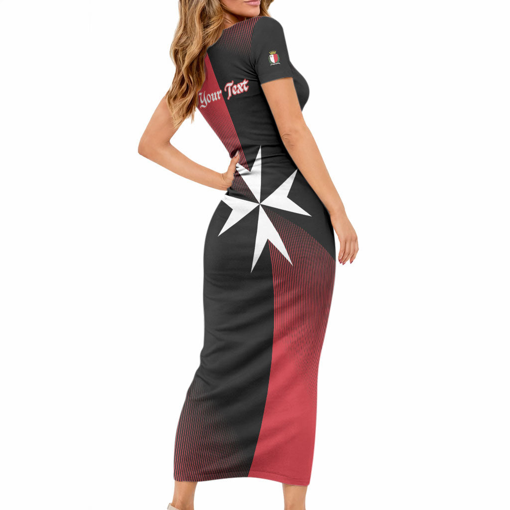 Personalised Malta Jum l-Indipendenza Short Sleeve Bodycon Dress September 21st