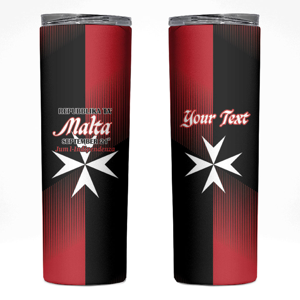 Personalised Malta Jum l-Indipendenza Skinny Tumbler September 21st